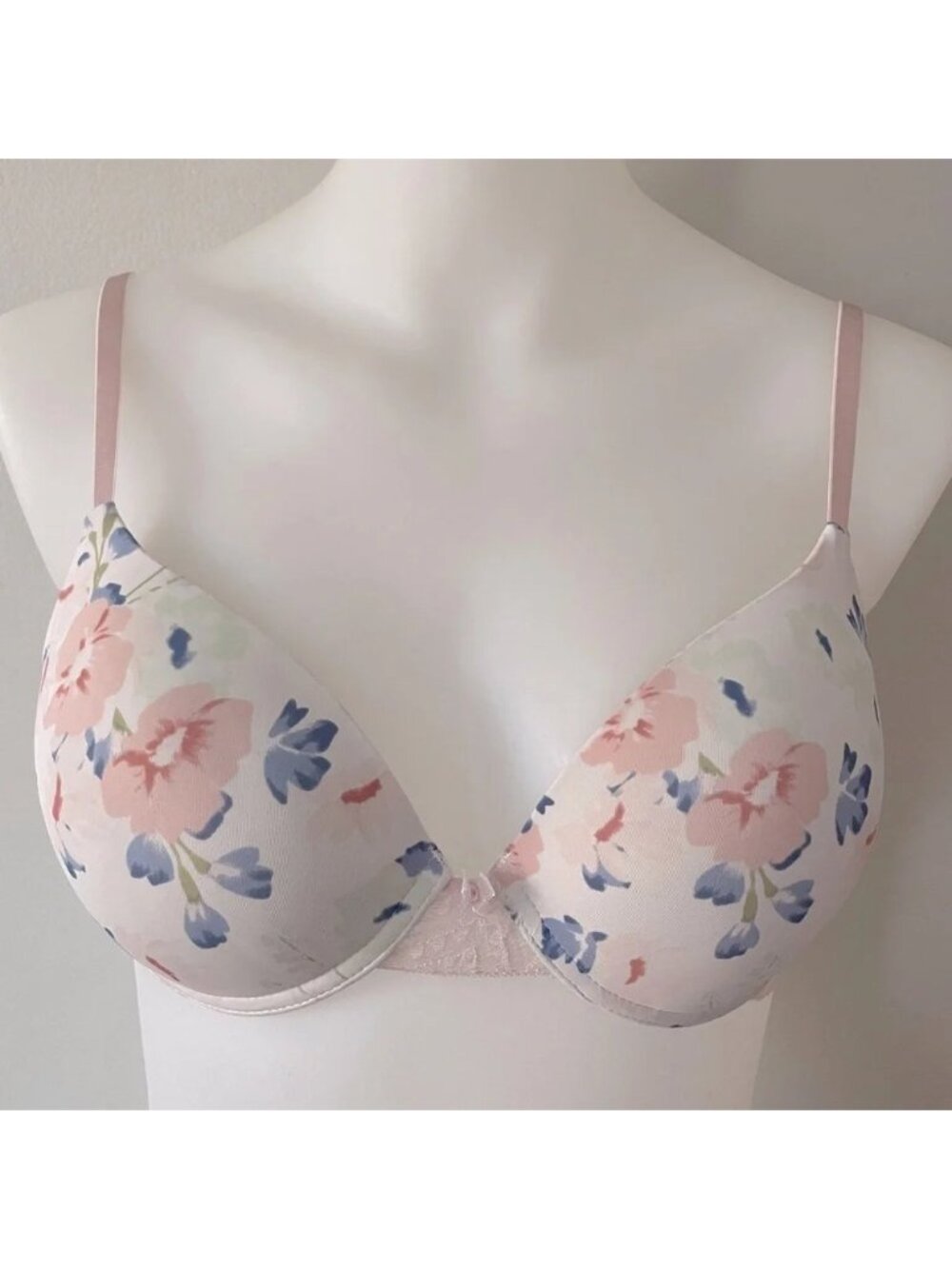 La Vie En Rose Floral Push Up Bra - 34B